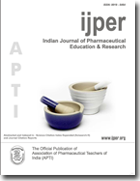 International Journal of Pharmaceutical Education and Research cover
